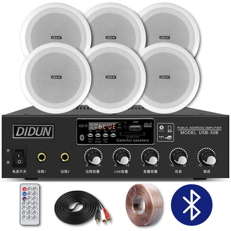 帝顿(DIDUN)吸顶音箱套装店铺音箱吸顶喇叭吊顶音响家庭影院家装