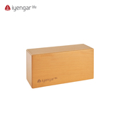 艾扬格Life 榉木瑜伽辅具用品高密度无拼接实木砖 专业瑜伽砖正品