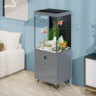 闽江鱼缸客厅2025新款 超白玻璃智能水族箱 家用小型落地底滤一体式