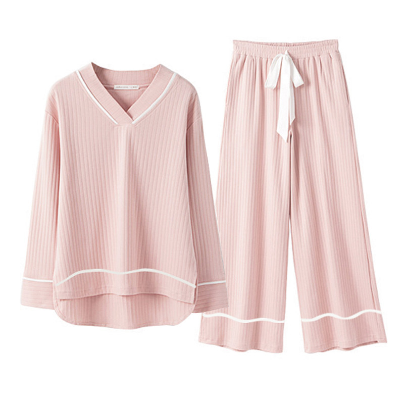 春秋冬季孕妇睡衣简约风孕妇睡衣