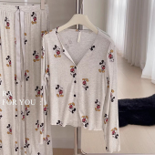 莫代尔产妇孕妇睡衣哺乳喂奶四季 ins月子服纯棉春秋产后夏季 薄款