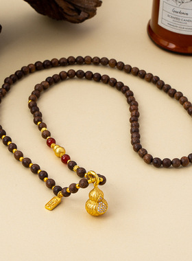 小胖福新中式葫芦招财锁骨链