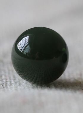 天然和田玉单珠青玉珠子散珠正品玉石圆珠文玩配饰手链手串配珠