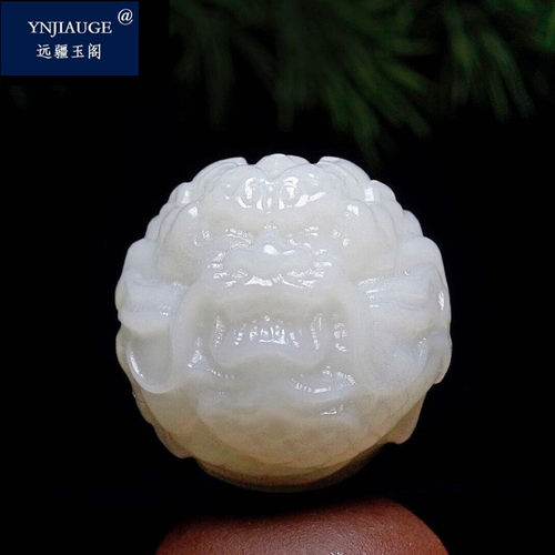 天然龙珠转运和田玉回纹