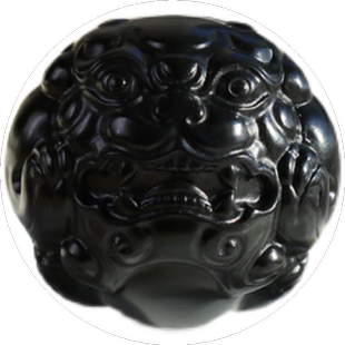 和田玉墨玉貔貅圆珠黑羊脂玉石多宝兽球黑玉锁骨链吊坠文玩配珠饰