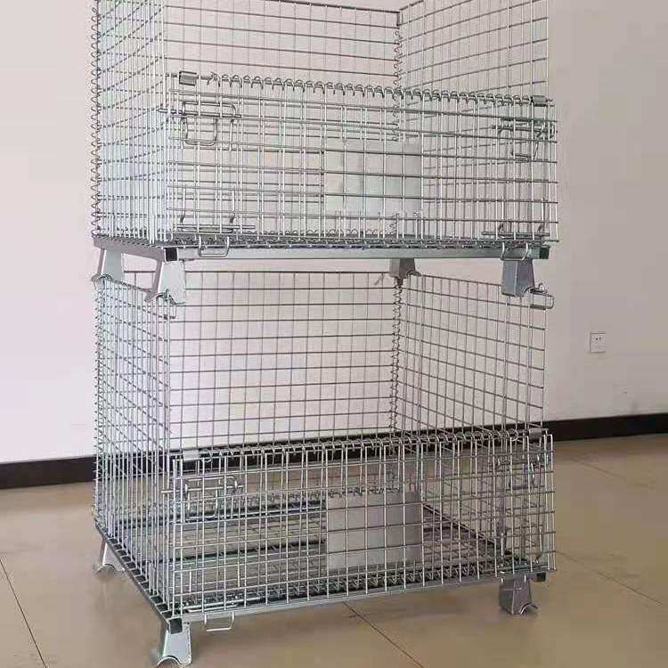 德国品质厂家超大仓储笼折叠式铁框仓储笼快递分拣笼铁筐美固笼蝴