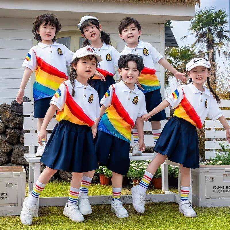 德国品质小学生班服夏季幼儿园园服演出服六一儿童表演服运动会开