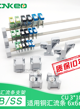 AB/SS汇流排支架/2SS/3SS双层三层CU3*10铜排支架屏蔽端子固定座