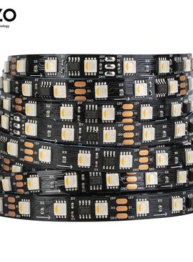 LED幻彩跑马WS2814IC全彩5050RGBW4合1灯珠可编程亮化12V24V灯带