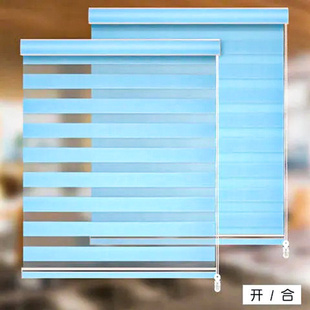 2026新款百叶窗帘免打孔柔纱帘浴室卫生间遮挡卷拉式遮光遮阳卷帘