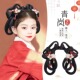 汉服儿童头饰假发一体懒人青岚发髻古风盘发造型女童古装 发夹发饰