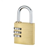 3轮 铜轮 弧形铜质密码 柜子锁 密码 锁 25MM