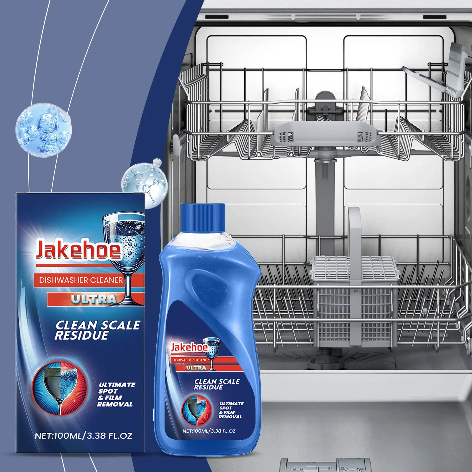Dishwasher cleaner Removes stains grease and limescale House