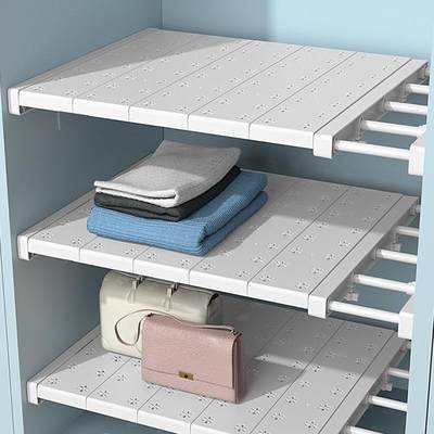 Adjustable Closet Organizer Storage Shelf Wall Mounted DIY