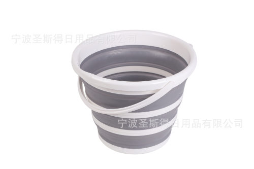 车载10L折叠水桶圆形钓鱼桶便携式折叠冰桶洗车洗拖把水桶
