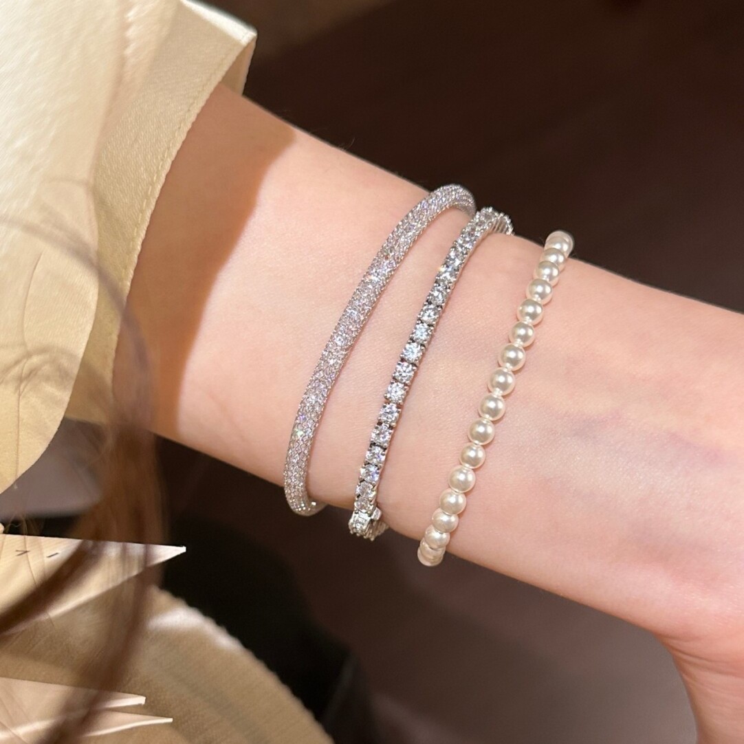 钱袋子s925纯银意大利工艺镂空银丝手链轻奢高级感百搭叠戴手饰女