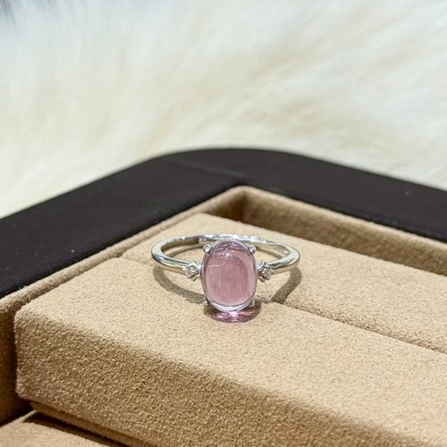 紫水晶戒指天空之镜s925纯银天然透体玻利维亚女小众设计高级感