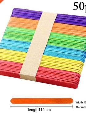 50pcs Popsicle Stick Ice Cube Maker Cream Tools Model Colorf