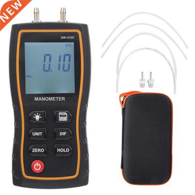 SW-512C Digital Manometer Hand-held LCD HVAC Air Pressure Me