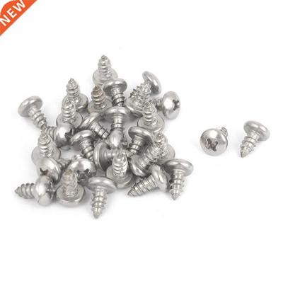 4.8x9.5mm Cross Round He Sheet Self Tapping Screws 30pcs
