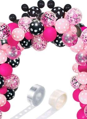 Balloon Gland ch Kit Pink Black Balloon Decoration For G