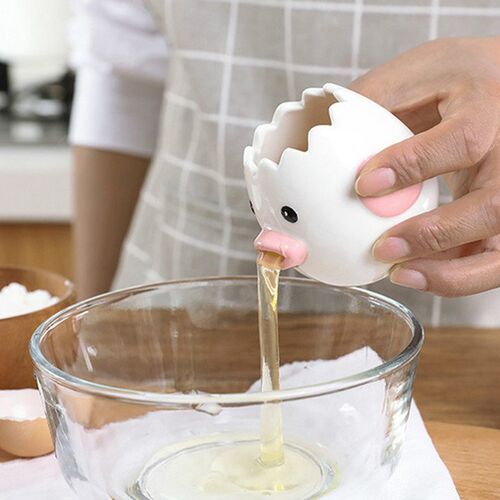 Creative Cartoon Chicken Egg Yolk White Separator Ceramics C