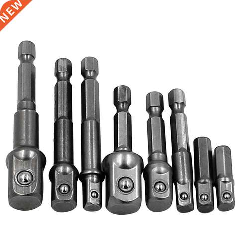 8pcs Socket Bts Adapter Set Hex Drll Nut Drver Power Shan