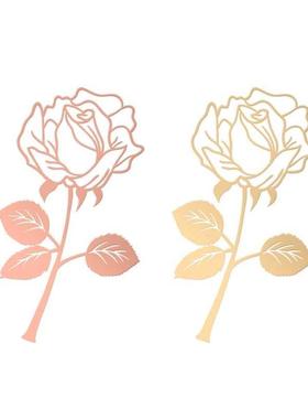 Hlow Exquisite Rose Bookmark Slim Page Marker for Kids Rea