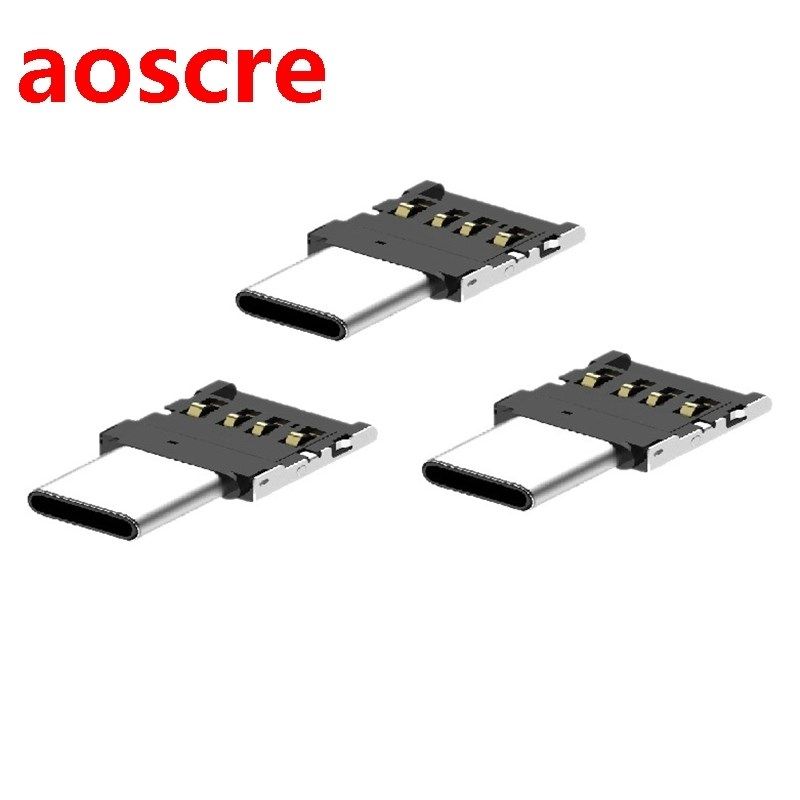 3 Pcs Mini Transfer Head OTG to Type C Adapter Transfer Head