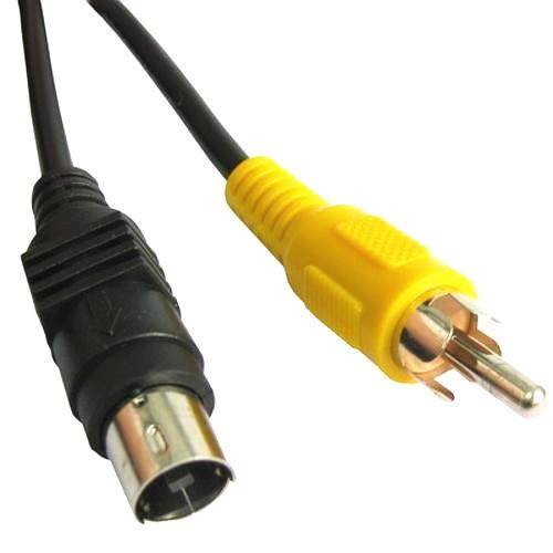 4 Pn S-vdeo mn Dn Male to RCA Male Cable adapter