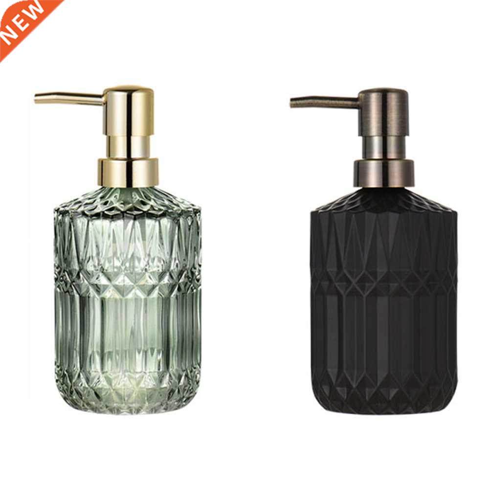 400Ml Soap Dispenser Chic Glass Refill Empty Bottle Home Hot