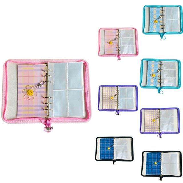 Zipper inder With 30Pcs Photo Sleeves, Kpop Alum Glitter P