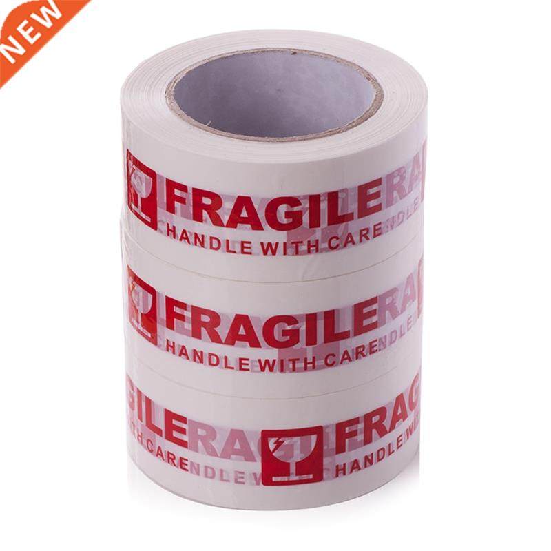 White and Red Fragile Packing Tape Handle with Care Bopp Shi
