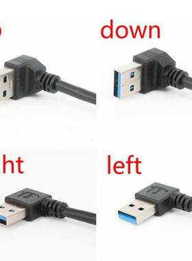 USB 3.0 Extenson Cable Up Down Left Rght Angle 90 Degree M