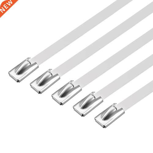 25pcs 26 Inch Stainless Steel Cable Zip Ties 0.18 Inch Width