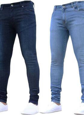 2021 Hot Mens Skinny Jeans Super Skinny Jeans Men Non Ripped