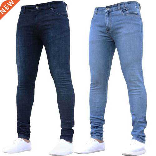 2021 Hot Mens Skinny Jeans Super Skinny Jeans Men Non Ripped