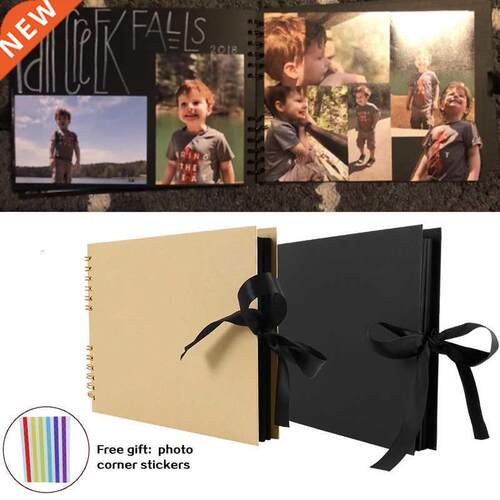 60/80 Pages Photo Albums Scrapbook Paper DIY Craft Album Scr