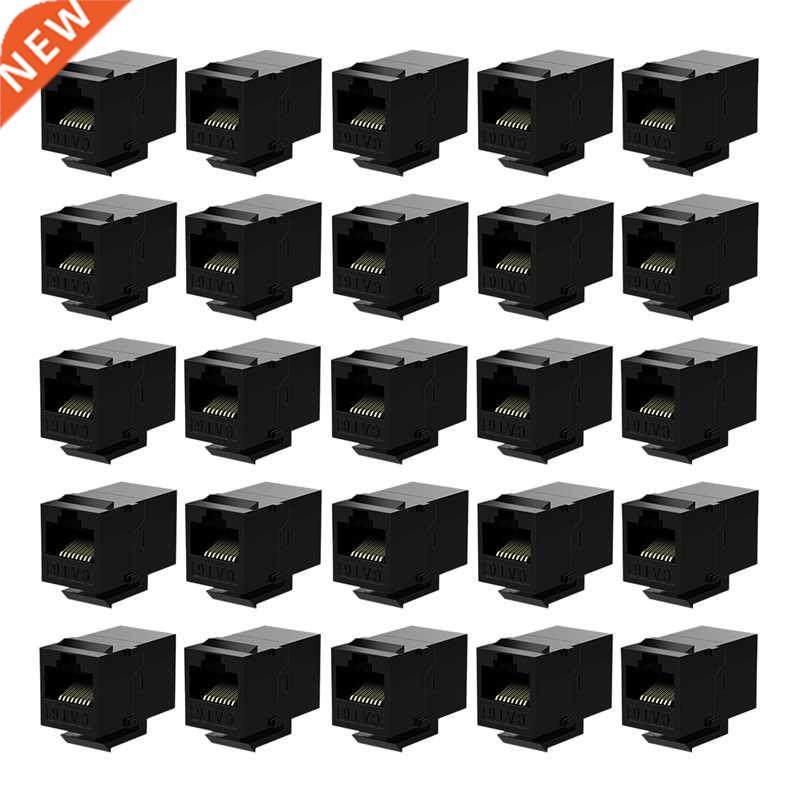 25 Pcs Rj45 Coupler Cat6 Keystone Jacks Inline Coupler Femal