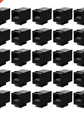 25 Pcs Rj45 Coupler Cat6 Keystone Jacks Inline Coupler Femal