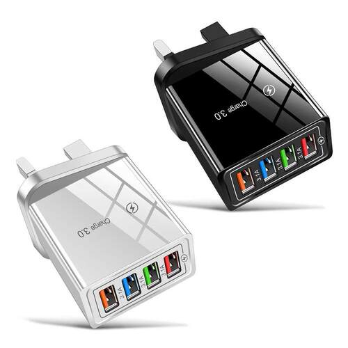 4USB Charger USB Portable Charging Mobile Phone Universal Wa