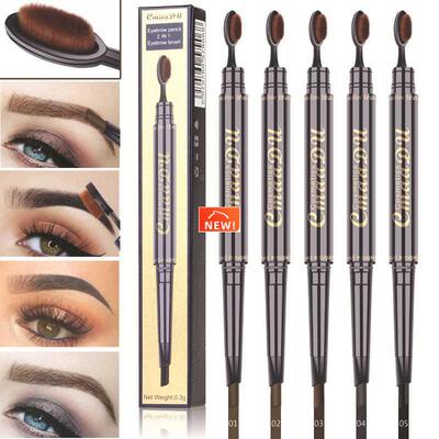Toothbrush Double Head Eyebrow Pencil Pigment Waterproof Eye