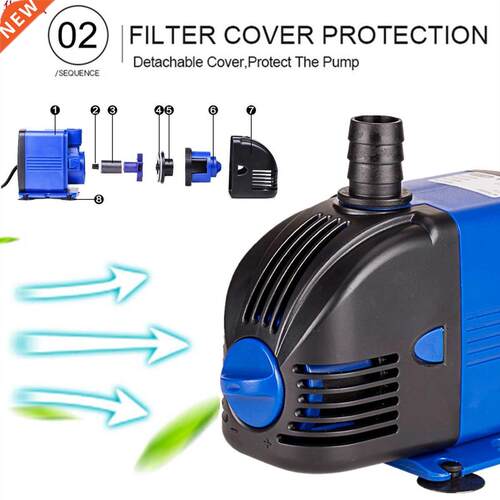 Ultra-Quiet Submersible Water Fountain Pump Filter Fish Pon