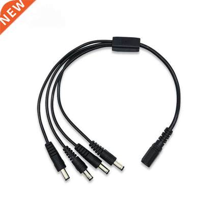 1pcs CCTV Security Camera 1 DC Female To 4 Male Plug Power C