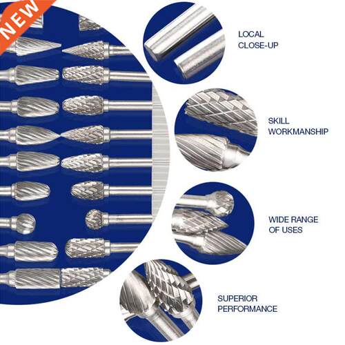 10pcs tungsten steel grinding head tungsten carbide burrs se