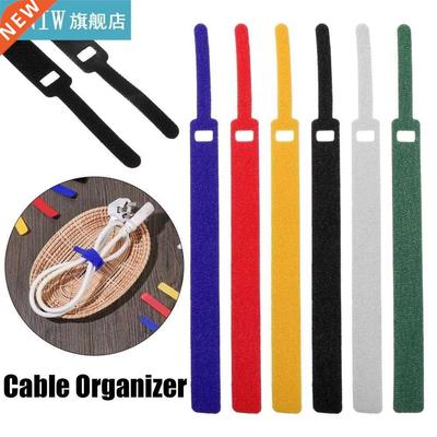 20Pcs 14.5/20cm Nylon Fiber Cord Tie Hooks Loops Reusable Fa