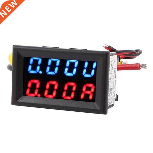 DC 0-100V 20A Blue Red LED 4.8cm Panel Voltmeter Ammeter Vol