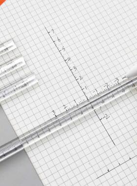 Transparent Straight Ruler Students Stationery Simple Triang
