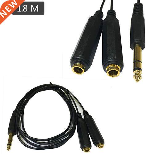 Stereo Audio Adapter Speaker Cable Cord 6.5mm Male Jack to