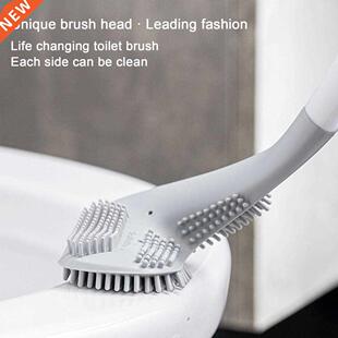 Golf Silicone Bristles Toilet Brush and Holder for Bathroom
